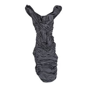 Love Culture Ruched Bodycon Dress •Slinky steel...